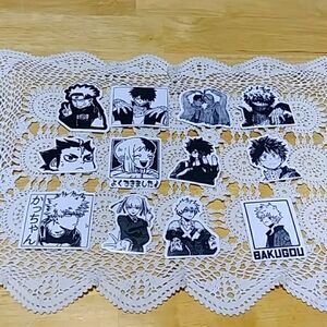 Manga Stickers - Black And White